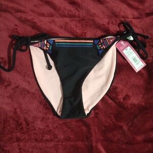 BLACK xhilaration string bikini bottom‎